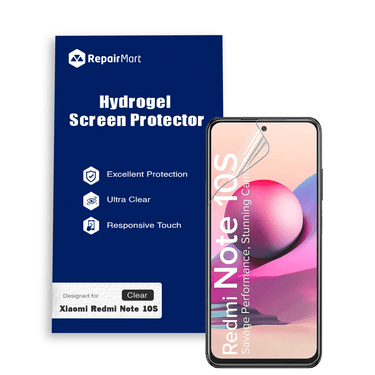 Xiaomi Redmi Note 10S Compatible Premium Hydrogel Screen Protector With Full Coverage Ultra HD
